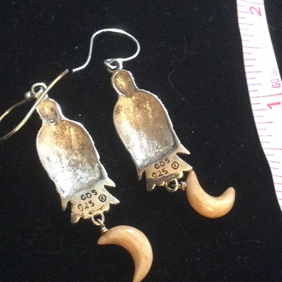 Unique Sterling Silver Bird Earrings - Picture 8 of 8